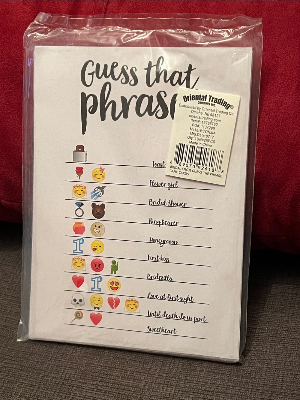 Bachelorette party | Emoji Guess That Phrase Party Game - White